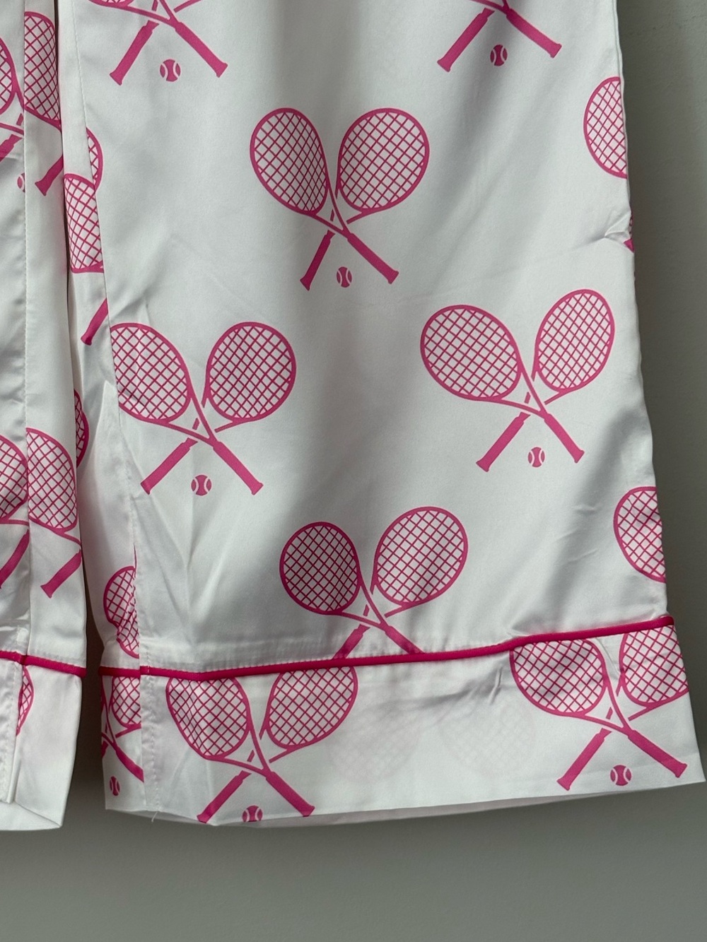 Sheshow Tennis Racket Print Pajama Set - Picture 10 of 13